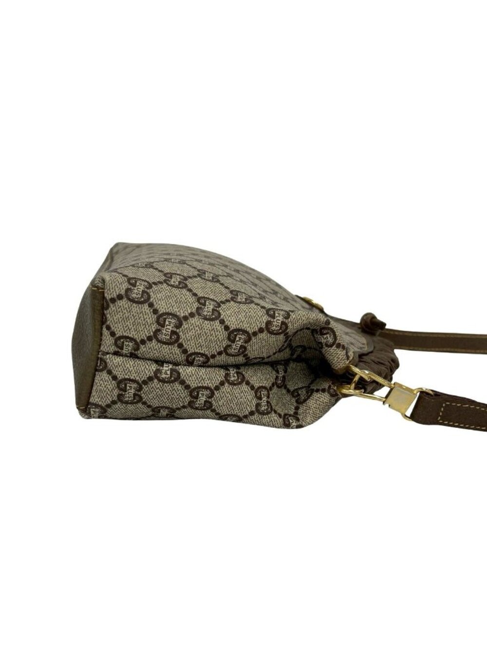 Gucci Vintage Plus Leather Shoulder Bag Pochette Brown - Picture 6 of 10